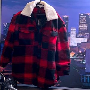 Exclusive New Look 👀 Lumber 🪵 Jack coat with Removable Collar!!! Nice